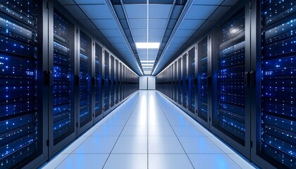 Server Room Data Center Corridor. (5)