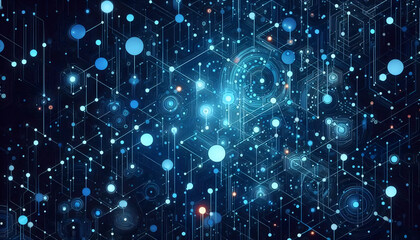 A neural network wallpaper, Ai generated image