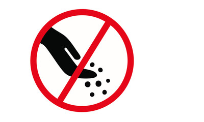 do not feed sign