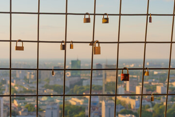 Cityscape of the Business Area of Warsaw (Poland)