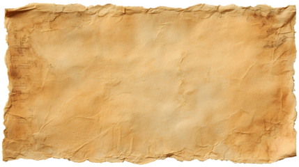 A rustic, textured parchment paper with frayed edges, evoking a sense of ancient history and mystery.