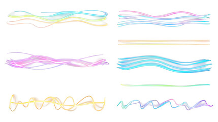 Soft pastel watercolor brush strokes create a delicate and flowing abstract pattern.