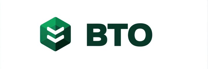 Modern logo design featuring geometric shapes with a green color palette and clean typography representing a brand identity