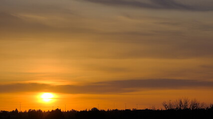 sunset in the sky, nature, Canada, sunset