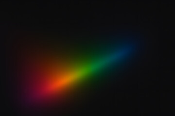 Obraz premium Soft Gradient Rainbow Light Beam on Dark Background