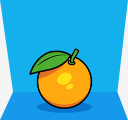 orange, fruit vector 