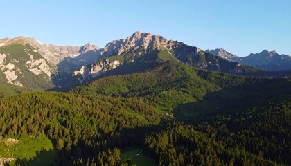 Mountainous landscape panorama