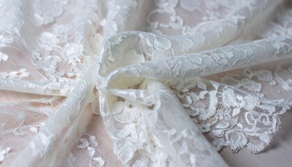 Delicate white lace fabric (1)