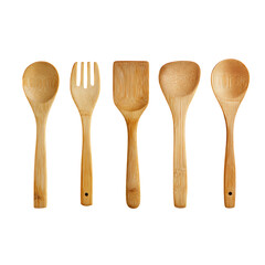 Elevate your kitchen with this stunning natural bamboo cooking utensil set, perfect for gourmet preparation and stylish serving.
