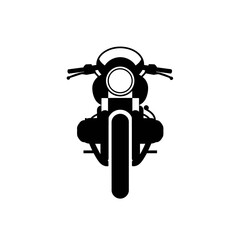 Continuous Line Motorcycle Icon Vector