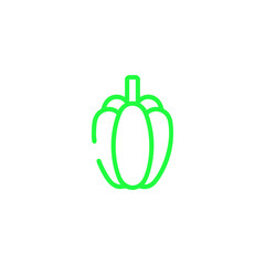 Pepper icon logo flat vector design