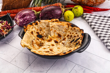 Indian stuffed potato bread Paratha