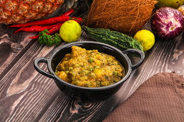 Aloo masala with green peas