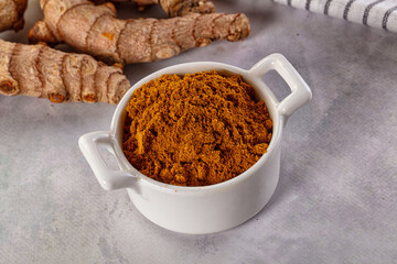 Indian spices - Curry powder heap