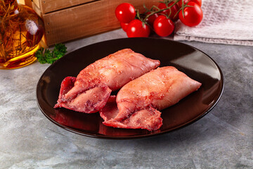 Delicous roasted calamari with protein