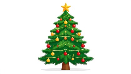 Christmas tree graphic illustration