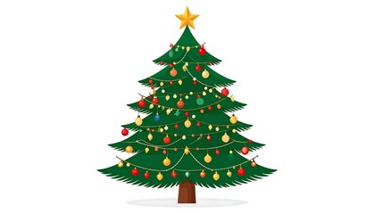 Christmas tree with ornaments