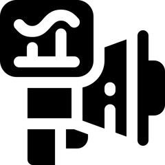 marketing glyph icon. Strong and solid vector icon for websites, mobile interfaces, presentations, and visual branding. High quality and easy to edit.