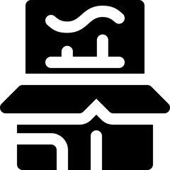 product analysis glyph icon. Strong and solid vector icon for websites, mobile interfaces, presentations, and visual branding. High quality and easy to edit.