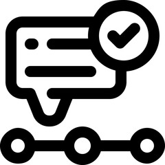 analytic line icon. Clean and minimalist vector icon for websites, mobile apps, presentations, and logos. Fully scalable and customizable for any project.