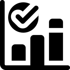 report glyph icon. Strong and solid vector icon for websites, mobile interfaces, presentations, and visual branding. High quality and easy to edit.