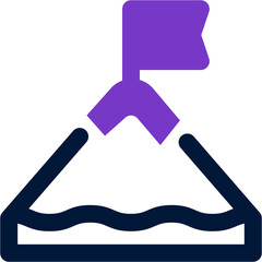 goal duotone icon. Sleek and modern vector icon for websites, mobile apps, marketing materials, and corporate design. Fully scalable and ready to use.