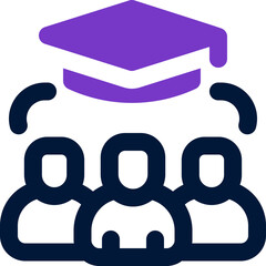team duotone icon. Sleek and modern vector icon for websites, mobile apps, marketing materials, and corporate design. Fully scalable and ready to use.