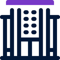 university duotone icon. Sleek and modern vector icon for websites, mobile apps, marketing materials, and corporate design. Fully scalable and ready to use.