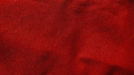 rich crimson woven textile closeup with detailed thread texture ideal for fabric background or design surface