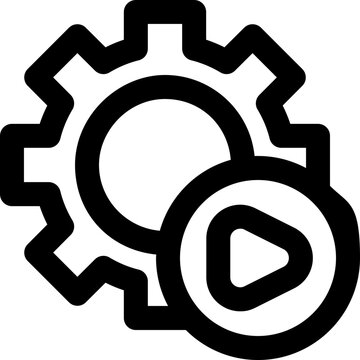 integration line icon. Clean and minimalist vector icon for websites, mobile apps, presentations, and logos. Fully scalable and customizable for any project.