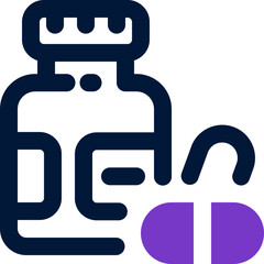 supplement duotone icon. Sleek and modern vector icon for websites, mobile apps, marketing materials, and corporate design. Fully scalable and ready to use.