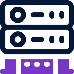 server duotone icon. Sleek and modern vector icon for websites, mobile apps, marketing materials, and corporate design. Fully scalable and ready to use.