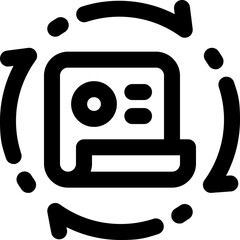 proceess line icon. Clean and minimalist vector icon for websites, mobile apps, presentations, and logos. Fully scalable and customizable for any project.