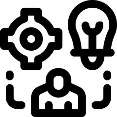 implementation line icon. Clean and minimalist vector icon for websites, mobile apps, presentations, and logos. Fully scalable and customizable for any project.