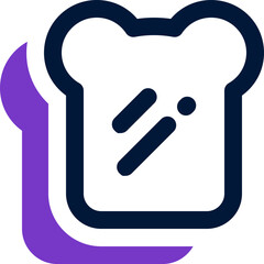 bread duotone icon. Sleek and modern vector icon for websites, mobile apps, marketing materials, and corporate design. Fully scalable and ready to use.