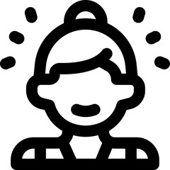 doctor line icon. Clean and minimalist vector icon for websites, mobile apps, presentations, and logos. Fully scalable and customizable for any project.