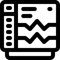 ultrasound line icon. Clean and minimalist vector icon for websites, mobile apps, presentations, and logos. Fully scalable and customizable for any project.