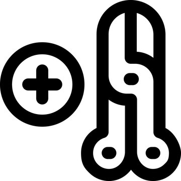 surgery line icon. Clean and minimalist vector icon for websites, mobile apps, presentations, and logos. Fully scalable and customizable for any project.