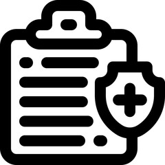clipboard line icon. Clean and minimalist vector icon for websites, mobile apps, presentations, and logos. Fully scalable and customizable for any project.