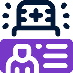 Obraz premium emergency duotone icon. Sleek and modern vector icon for websites, mobile apps, marketing materials, and corporate design. Fully scalable and ready to use.