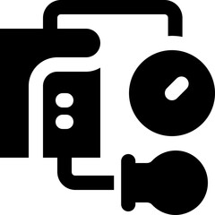 blood pressure glyph icon. Strong and solid vector icon for websites, mobile interfaces, presentations, and visual branding. High quality and easy to edit.
