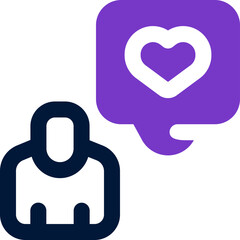 customer loyalty duotone icon. Sleek and modern vector icon for websites, mobile apps, marketing materials, and corporate design. Fully scalable and ready to use.