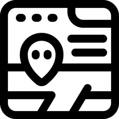 gps line icon. Clean and minimalist vector icon for websites, mobile apps, presentations, and logos. Fully scalable and customizable for any project.