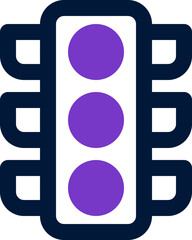 traffic light duotone icon. Sleek and modern vector icon for websites, mobile apps, marketing materials, and corporate design. Fully scalable and ready to use.