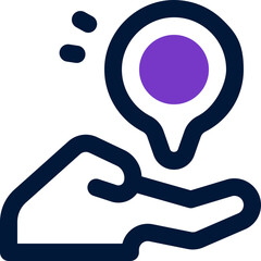 location duotone icon. Sleek and modern vector icon for websites, mobile apps, marketing materials, and corporate design. Fully scalable and ready to use.