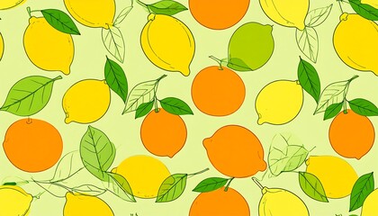 Citrus fruit pattern