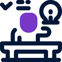 conclusion duotone icon. Sleek and modern vector icon for websites, mobile apps, marketing materials, and corporate design. Fully scalable and ready to use.