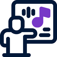 audio duotone icon. Sleek and modern vector icon for websites, mobile apps, marketing materials, and corporate design. Fully scalable and ready to use.