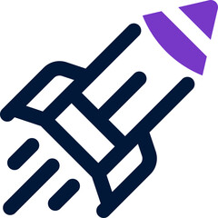 pencil duotone icon. Sleek and modern vector icon for websites, mobile apps, marketing materials, and corporate design. Fully scalable and ready to use.