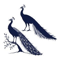 Minimal Animal Silhouette Vector | Clean Black Outline Graphic Design Isolated on White Background